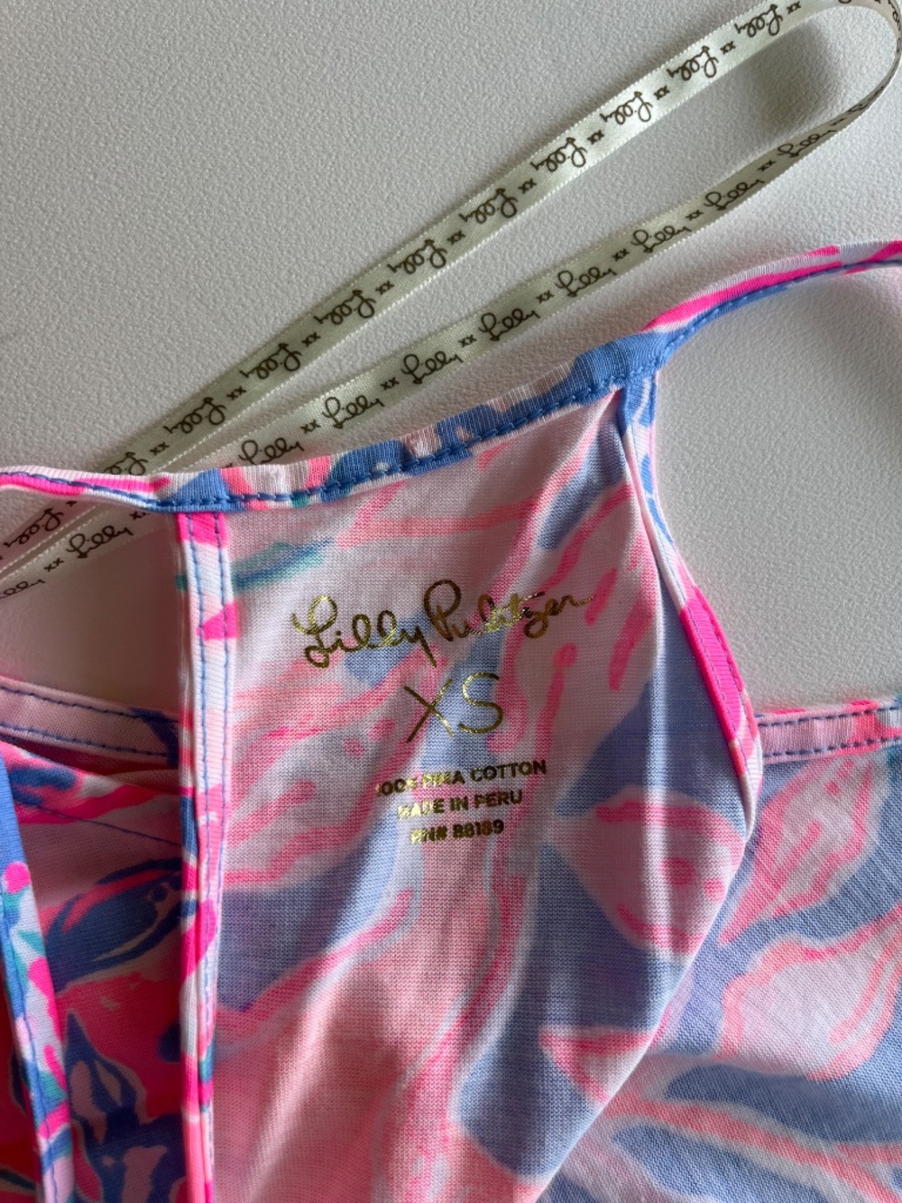 Lilly Pulitzer Margot Maxi Dress blue and pink size XS - Picture 7 of 11